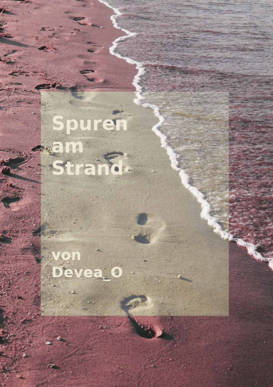 Spuren am Strand