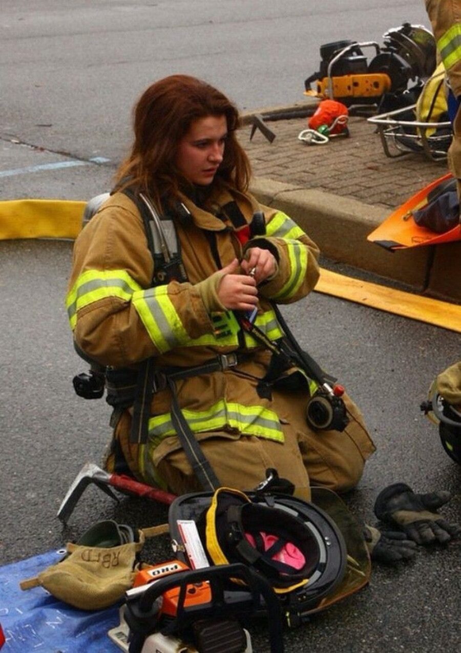 Die Feuerwehrfrau